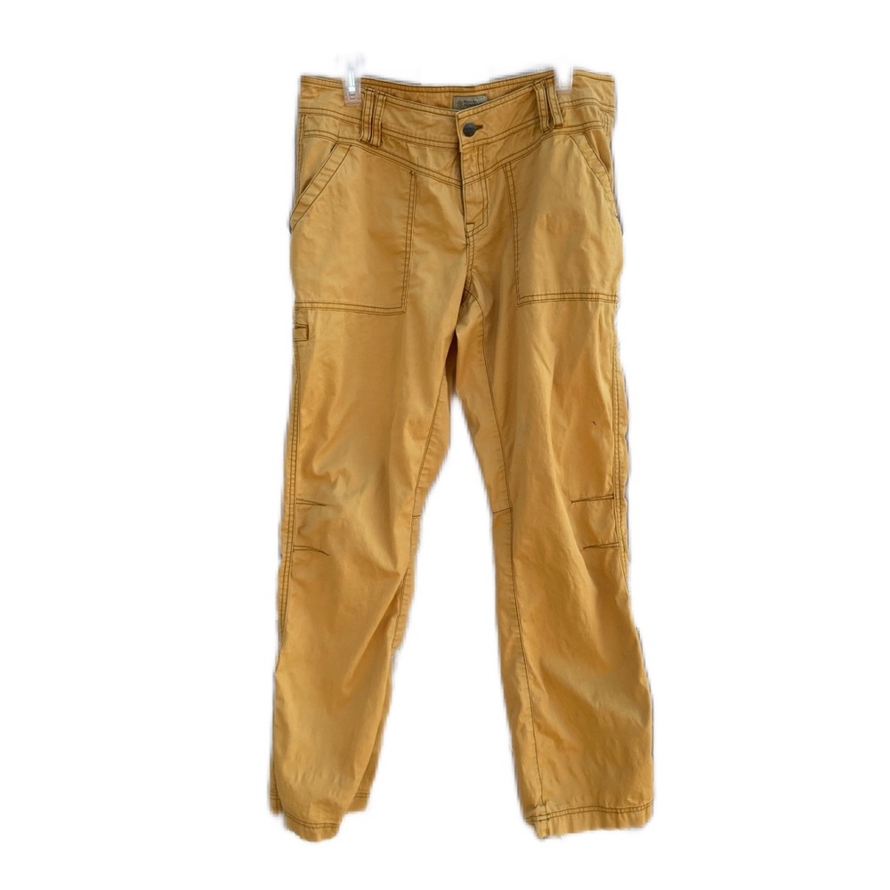 Royal Robbins Women’s 12 hiking pants multiple pocket marigold
